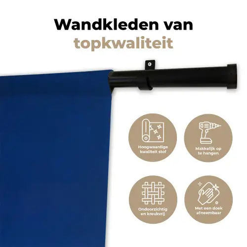 Zwaan - Wit - Snavel - Illustratie Wandkleed katoen klein -sfeer2
