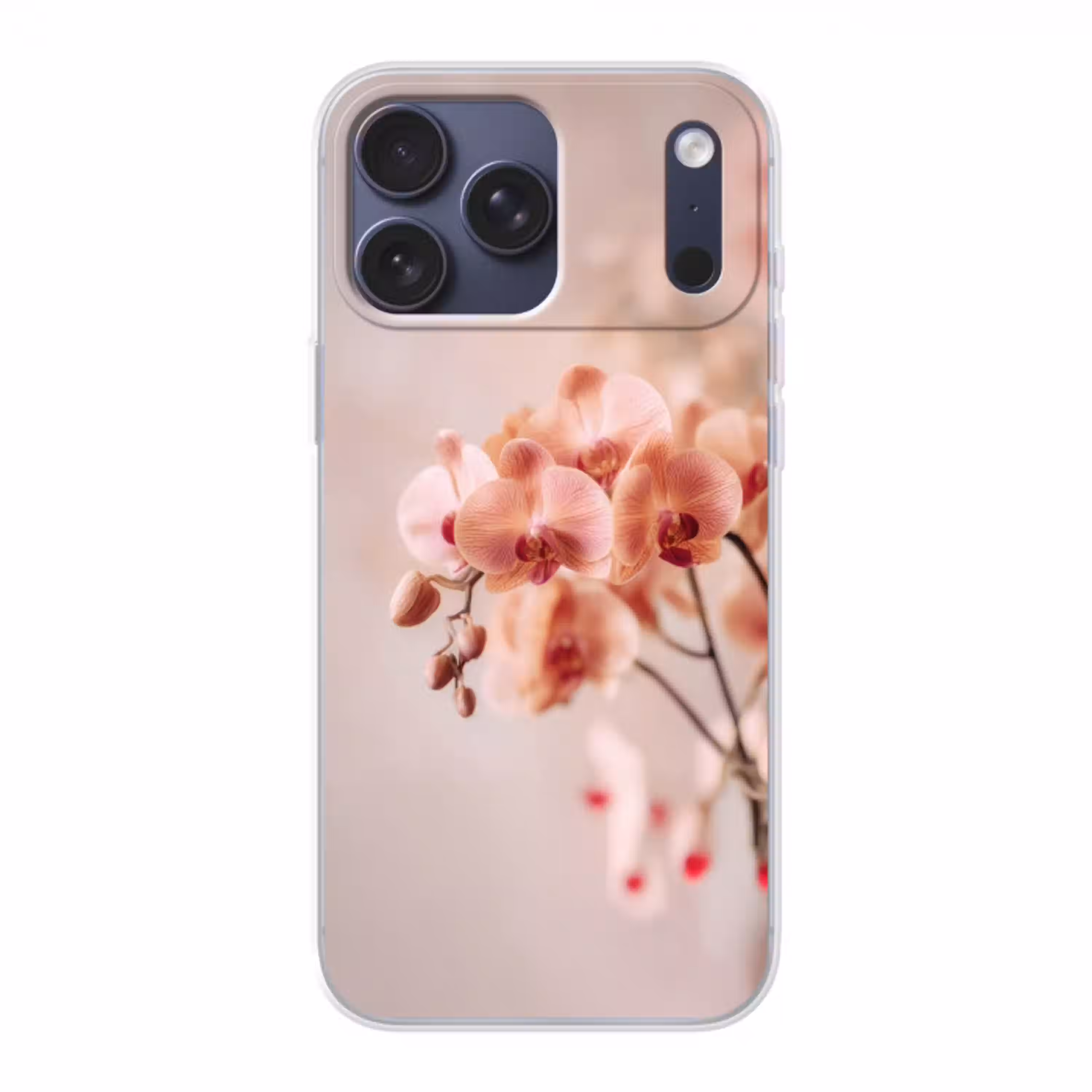 Orchidee - Bloemen - Roze - Bloemblaadjes Telefoonhoesje iPhone 17 Pro Max klein -3d