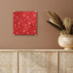 Bloemen - Patroon - Rood plexiglas 5mm klein 11 -sfeer5