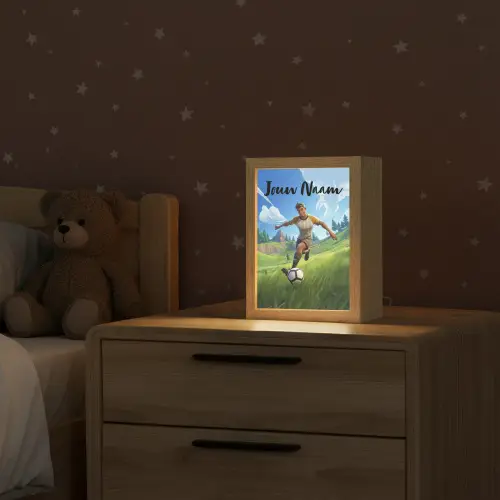 Voetbal - Jongen - Goal - Voetbaltenue Light Box met kabel (Kinderlampje) klein -sfeer1_kind