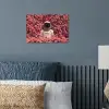 Bloemen - Roze - Astronaut poster papier klein -sfeer2