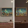 Islamitisch - Moskee - Ramadan - Islam Light Box met batterij (Wandlamp) middel -sfeer3