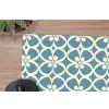 Patroon - Symmetrisch - Blauw muismat rubber klein 262 -closeup