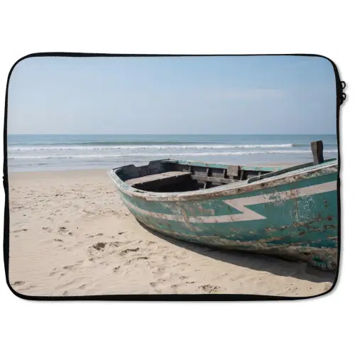 Boot - Zandstrand - Zee laptophoes neopreen klein -zkaufland3dotto