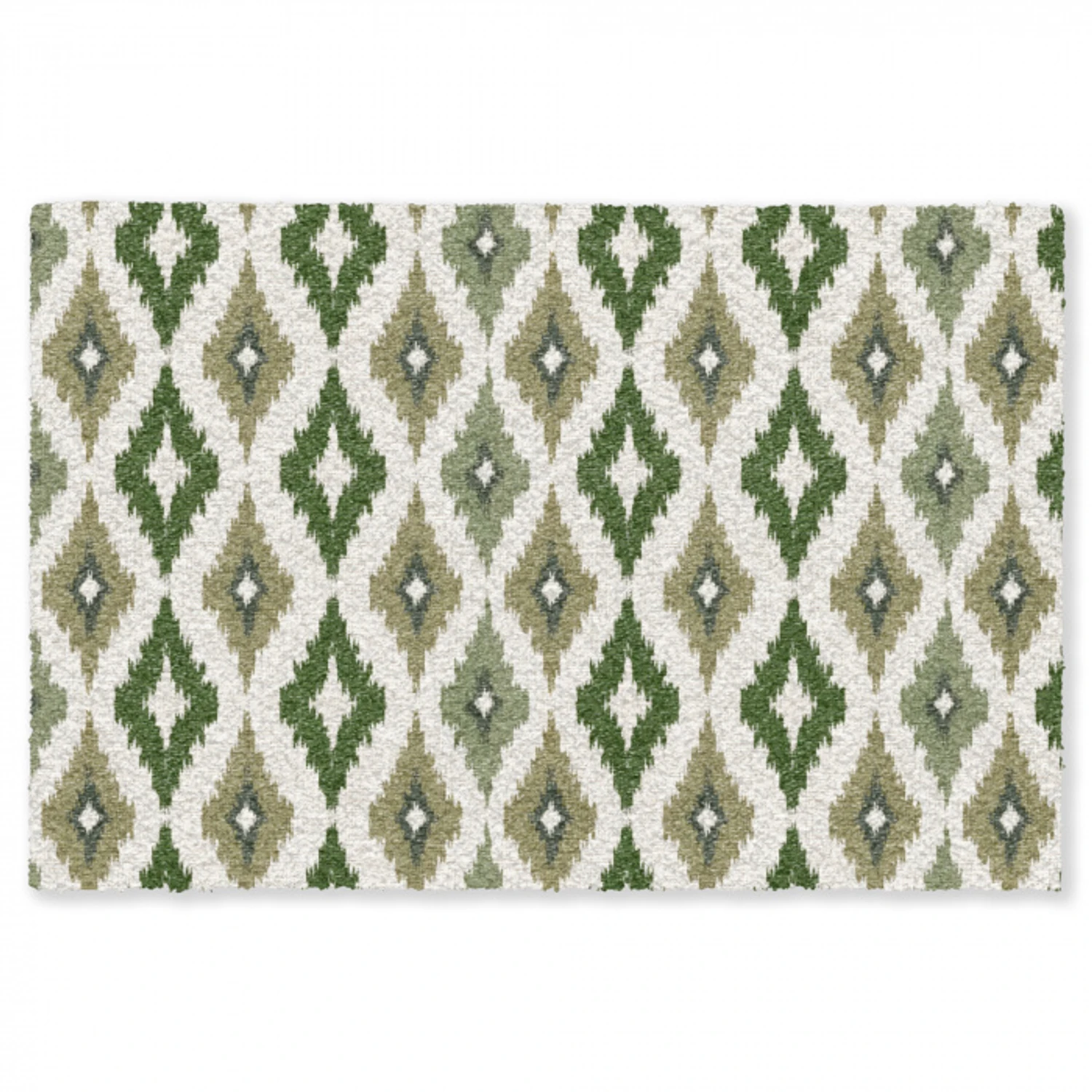 Geografisch - Ruitmotief - Groen Vloerkleed Rechthoek klein 1091 -3d