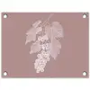 Tros - Druiven - Illustratie - Bladeren tuinposter los doek klein -3d