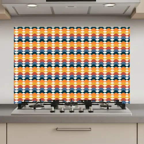 Retro - Disco - Golven keuken achterwand spatscherm klein 900 -3d_website