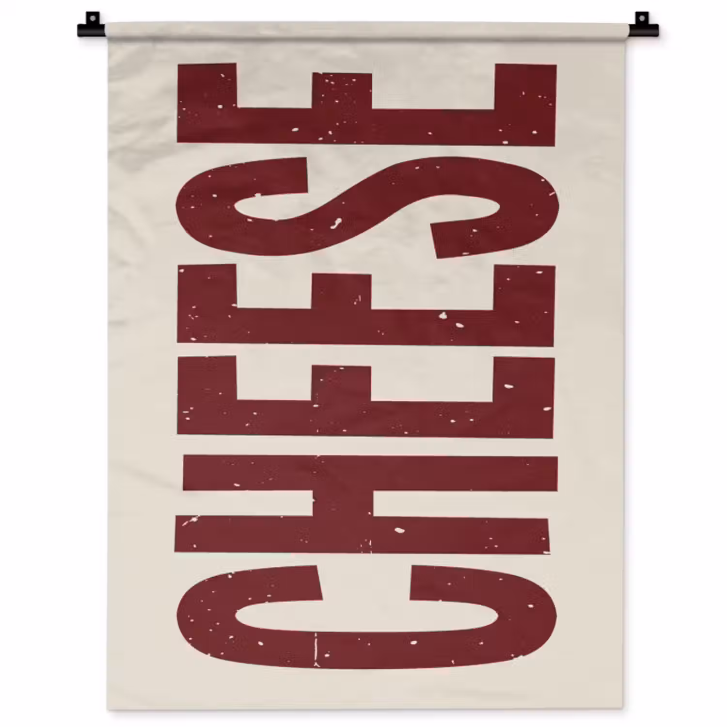 Wandkleed - Vintage - Rood - Decoratie - Japandi