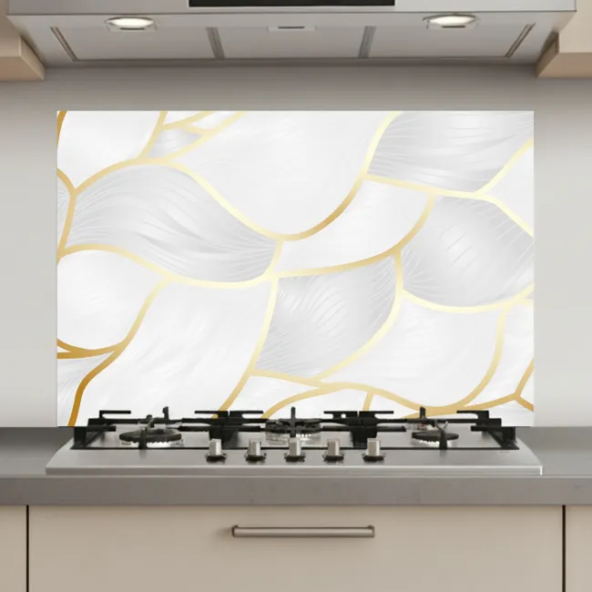 Abstract patroon met gouden lijnen keuken achterwand spatscherm klein -3d_website