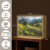Veld - Hek - Bergen - Bloemen Light Box met batterij (Wandlamp) middel -USP_websiteoverzichtNL