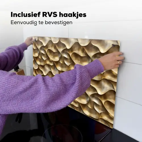 Abstract - Antiek - Goud Inductie beschemer met haakjes klein 777 -ky-ophangen-nl