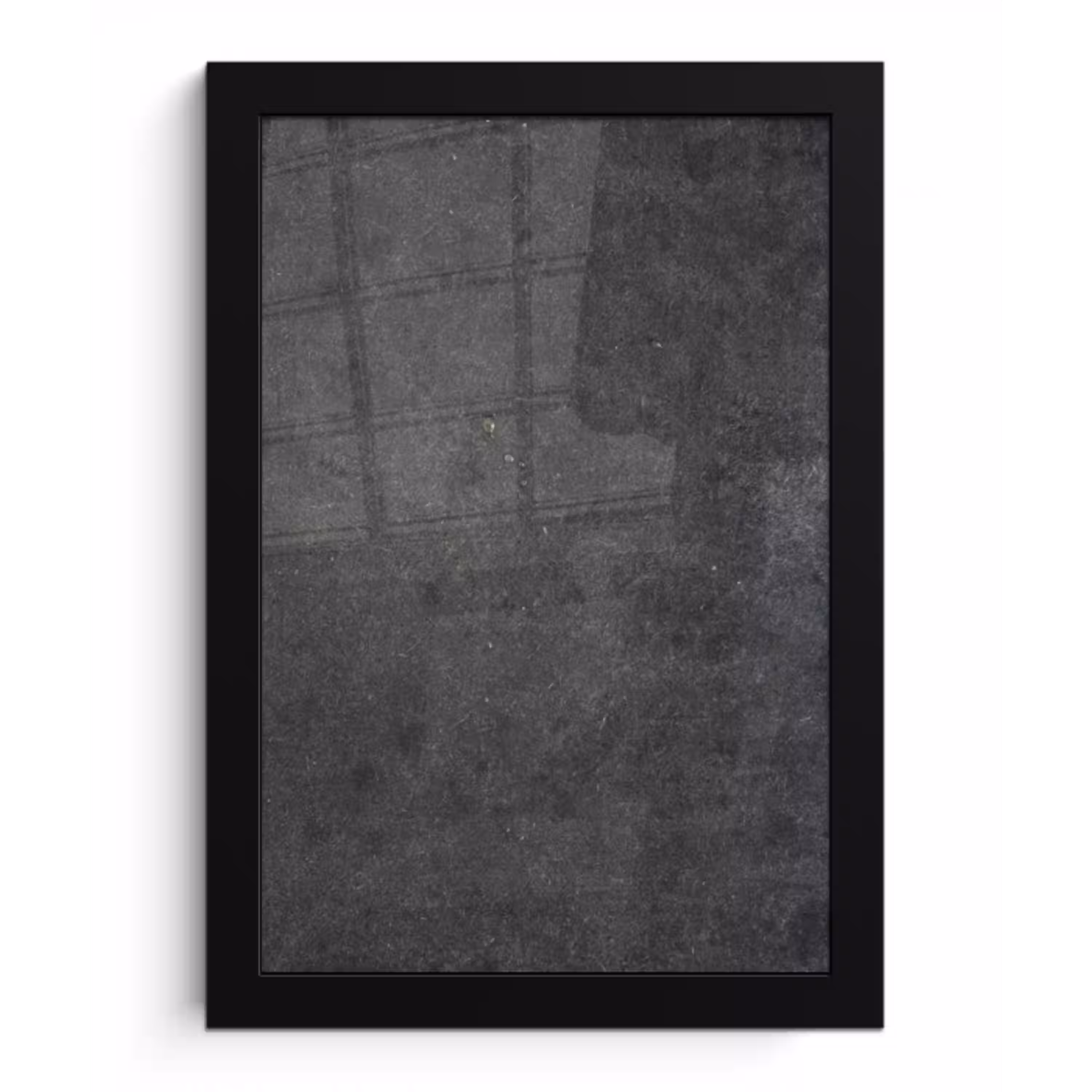 Industrieel - Leisteen - Grijs - Structuur - Beton fotolijst zwart zonder passe partout klein -3d