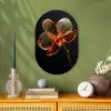 Orchidee - Doorzichtig - Bloem Wandcirkel Ovaal Forex klein -sfeer2