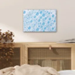Schuim - Bubbels - Blauw aluminium wit klein -sfeer3