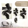 Strepen - Zwart - Abstract tuinposter los doek klein -Xsfeer9_DE