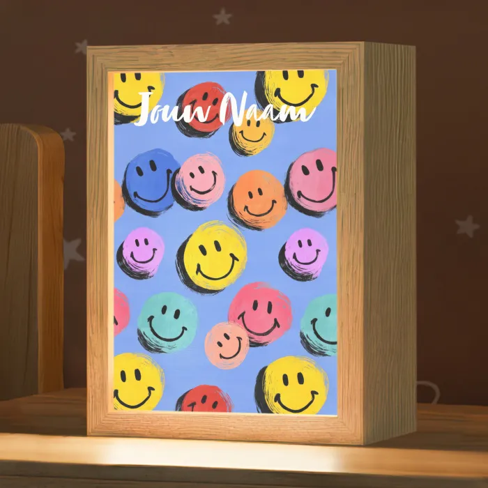 Smileys - Kleurrijk Light Box met kabel (Kinderlampje) klein -zzz_3d_website