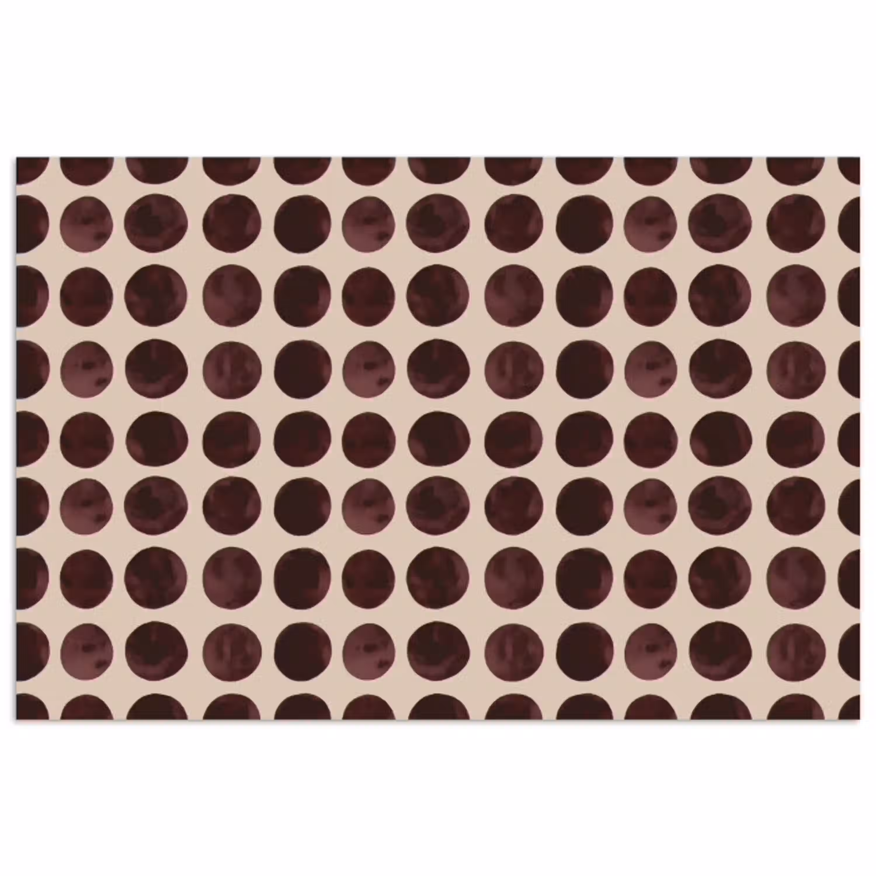 Stippen - Patroon - Bruin poster papier klein 62 -3d