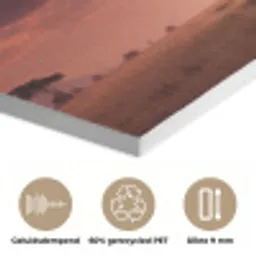 Olifanten - Grasland - Zonsondergang PET vilt klein -closeup_NL
