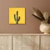 Cactus - Groen - Minimalistisch aluminium wit klein -sfeer4