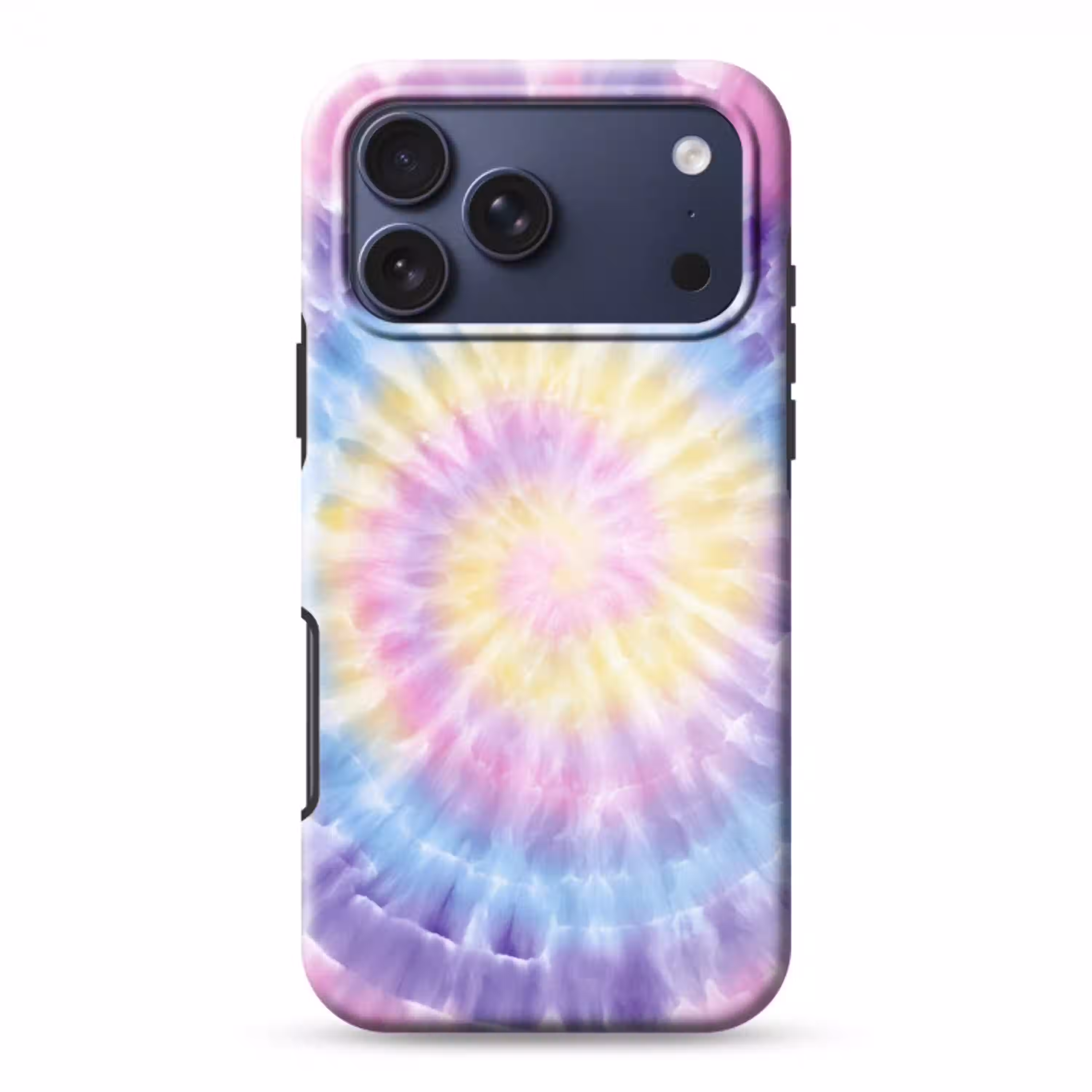 Spiraal - Tie dye - Pasteltinten Toughcase MagSafe Apple iPhone 17 Pro Max klein -3d