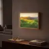 Gras - Heuvels - Zon - Natuur - Landschap Light Box met batterij (Wandlamp) middel -sfeer1