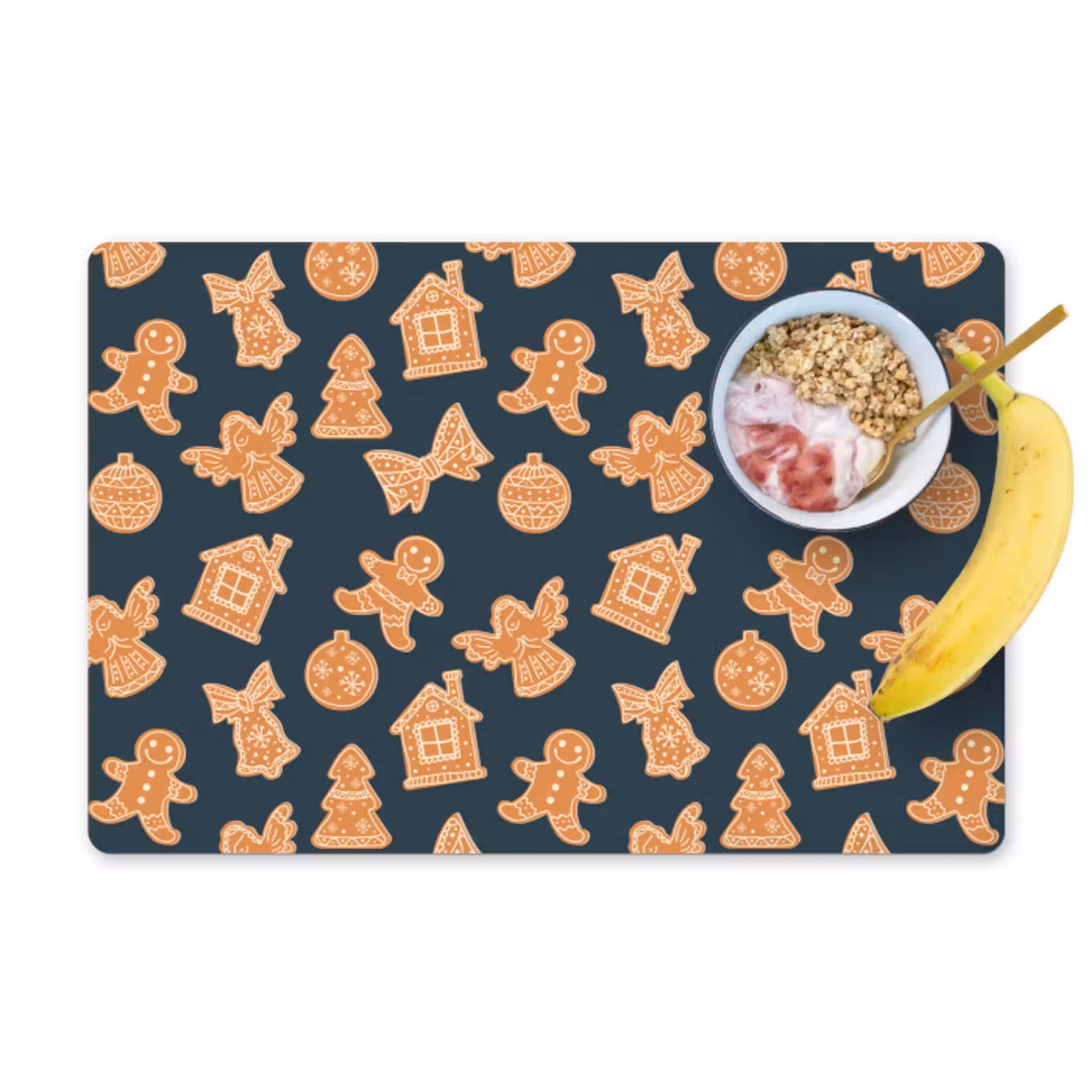 Illustratie - Koekjes - Blauw Placemat vinyl groot 368 -zzzproduct_Kitchenyeah-website