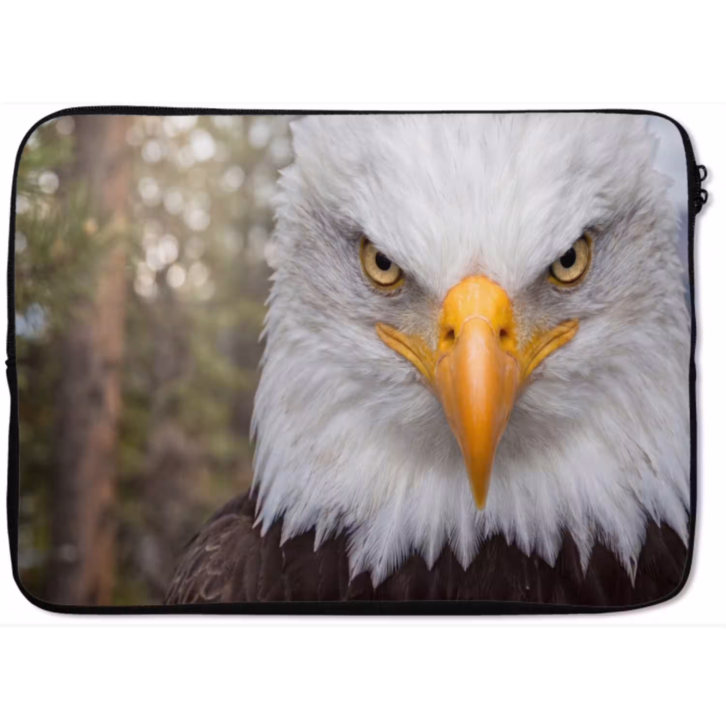 Amerikaans - Zeearend - Portret - Geel laptophoes neopreen klein -zkaufland3dotto