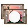 Doorkijk - Tulpen - Bloemen - Molen - Raam Placemat vinyl groot -zzsfeer2_Kitchenyeah-website
