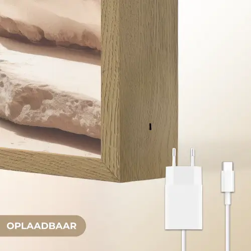 Rotsen - Zee - Zand - Kloof Light Box met batterij (Wandlamp) middel -USP_websiteoplaadbaarNL