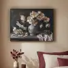 Bloemen - Vaas - Kunst - Stilleven Textielframe zwart klein -sfeer1