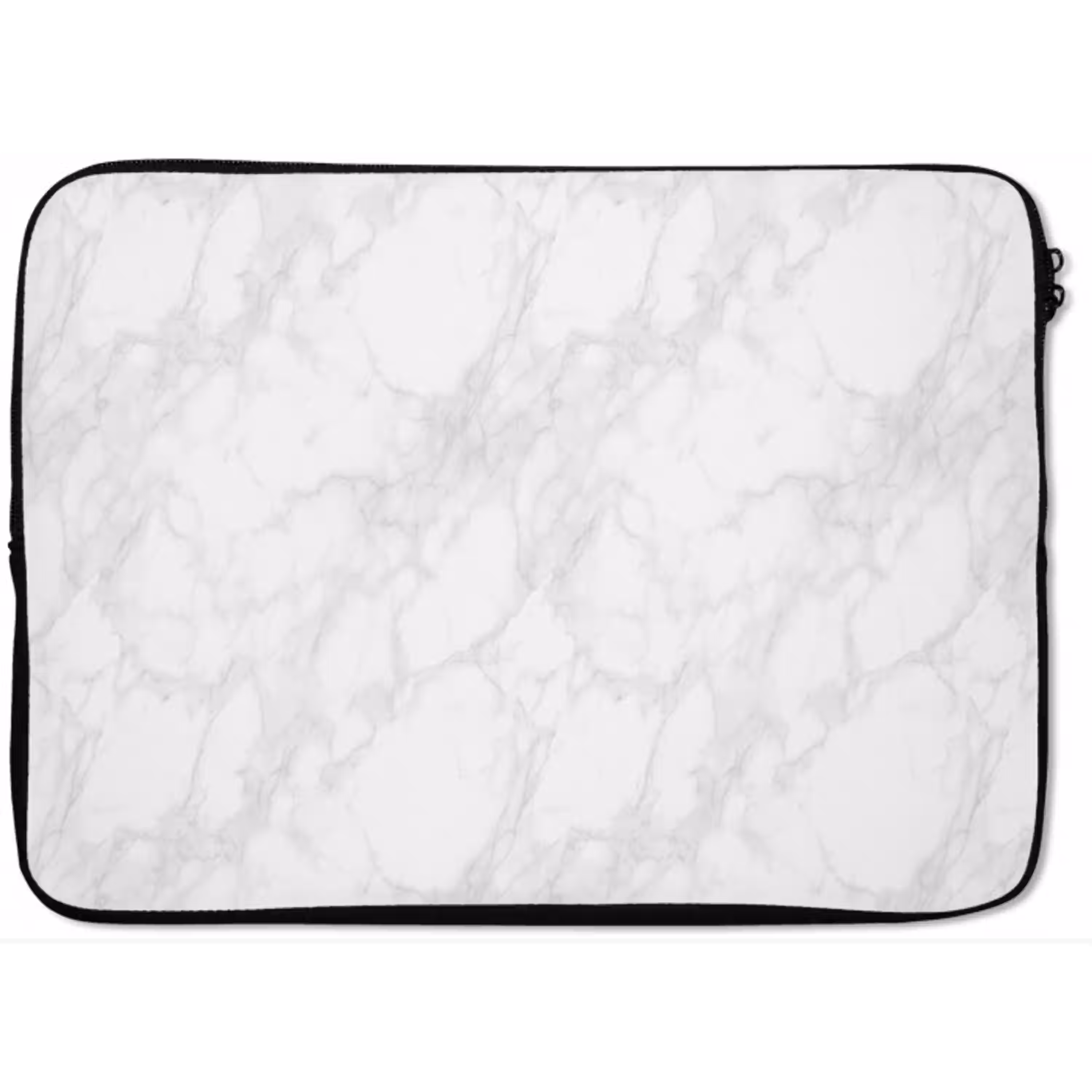 Minimalistisch - Wit - Grijze aders laptophoes neopreen klein 279 -zkaufland3dotto