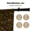 Donker - Graniet - Bruin Wandkleed katoen klein 269 -sfeer2