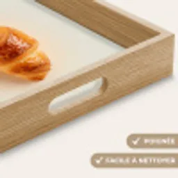 Croissant - Brood - Beige Dienblad Rechthoek middel -USP_HandgreepFR