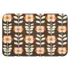 Bloemen - Retro - Bruin WCmat klein 1009 -3d