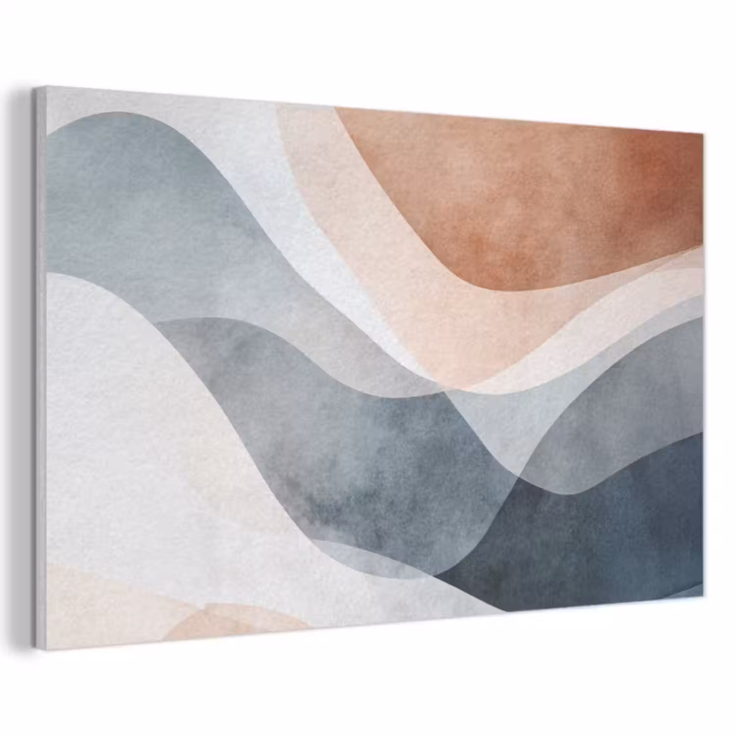 Akoestisch schilderij - Abstract - Golven - Blauw