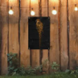Vogel - Goud - Papegaai tuinposter los doek klein -sfeer1