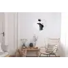 Hak - Wijn - Minimalistisch - Zwart Wandcirkel aluminium klein -woonkamer