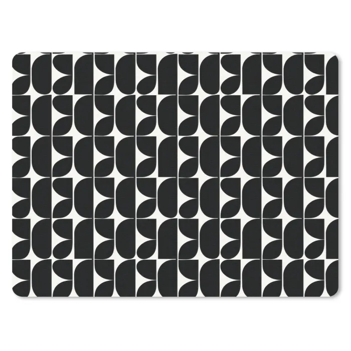 Modern - Geometrisch - Zwart muismat rubber klein 262 -3d
