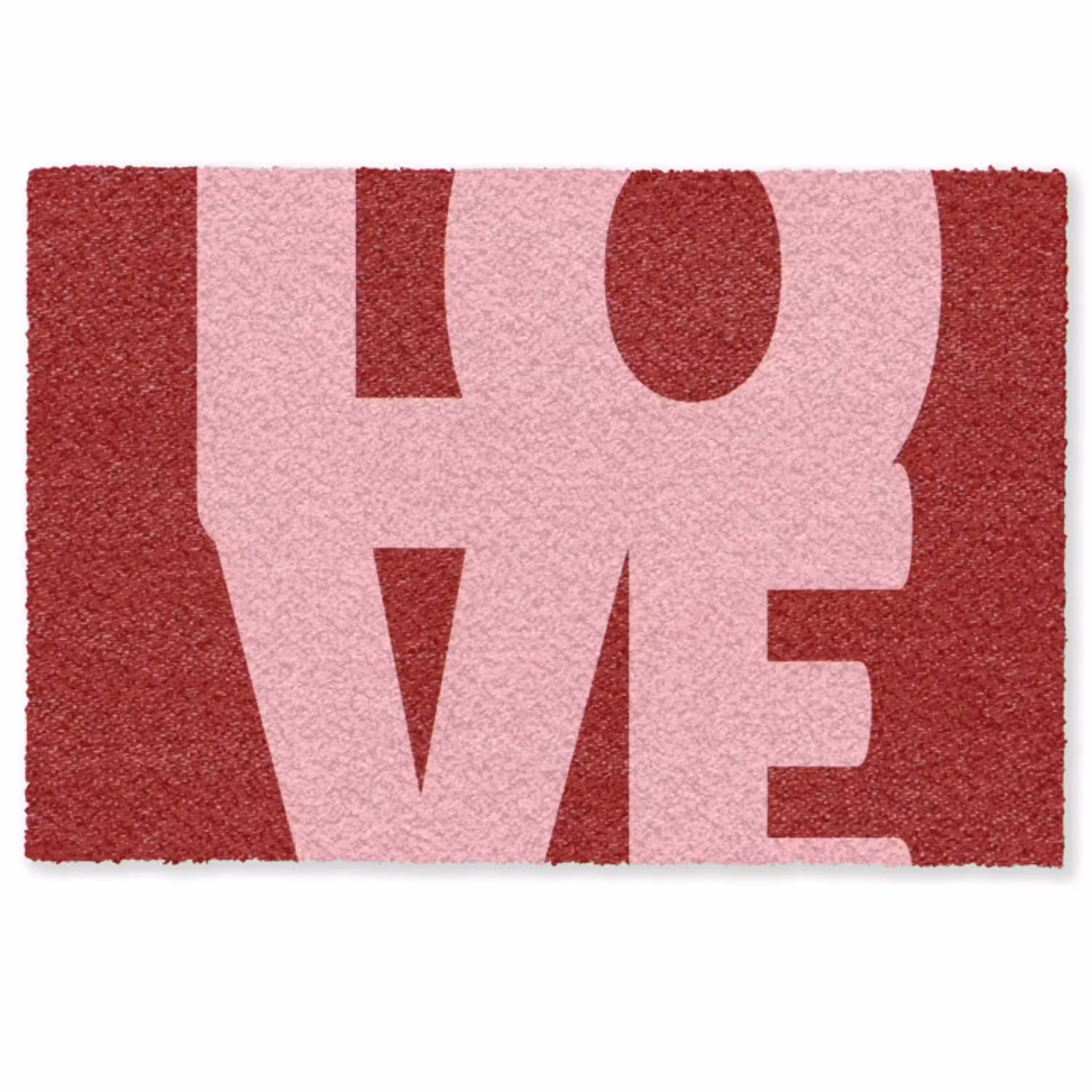 Love - Rood - Blokletters Deurmat klein -zkaufland3d