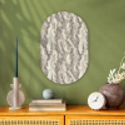 Slang - Patroon - Taupe Wandcirkel Ovaal Forex klein 630 -sfeer2