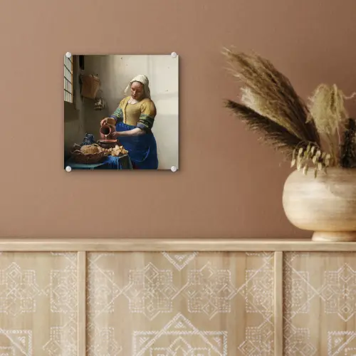Het melkmeisje - Kunst - Oude meesters - Vermeer plexiglas 5mm klein -sfeer5