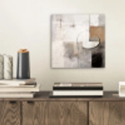 Abstracte kunst - Industrieel - Wit - Grijs aluminium wit klein -sfeer1