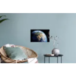 Aarde - Ruimte - Blauw - Groen Muursticker klein -plant
