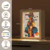 Kunst - Kleurrijk - Modern - Vormen Light Box met kabel (Tafellamp) klein -USP_NL