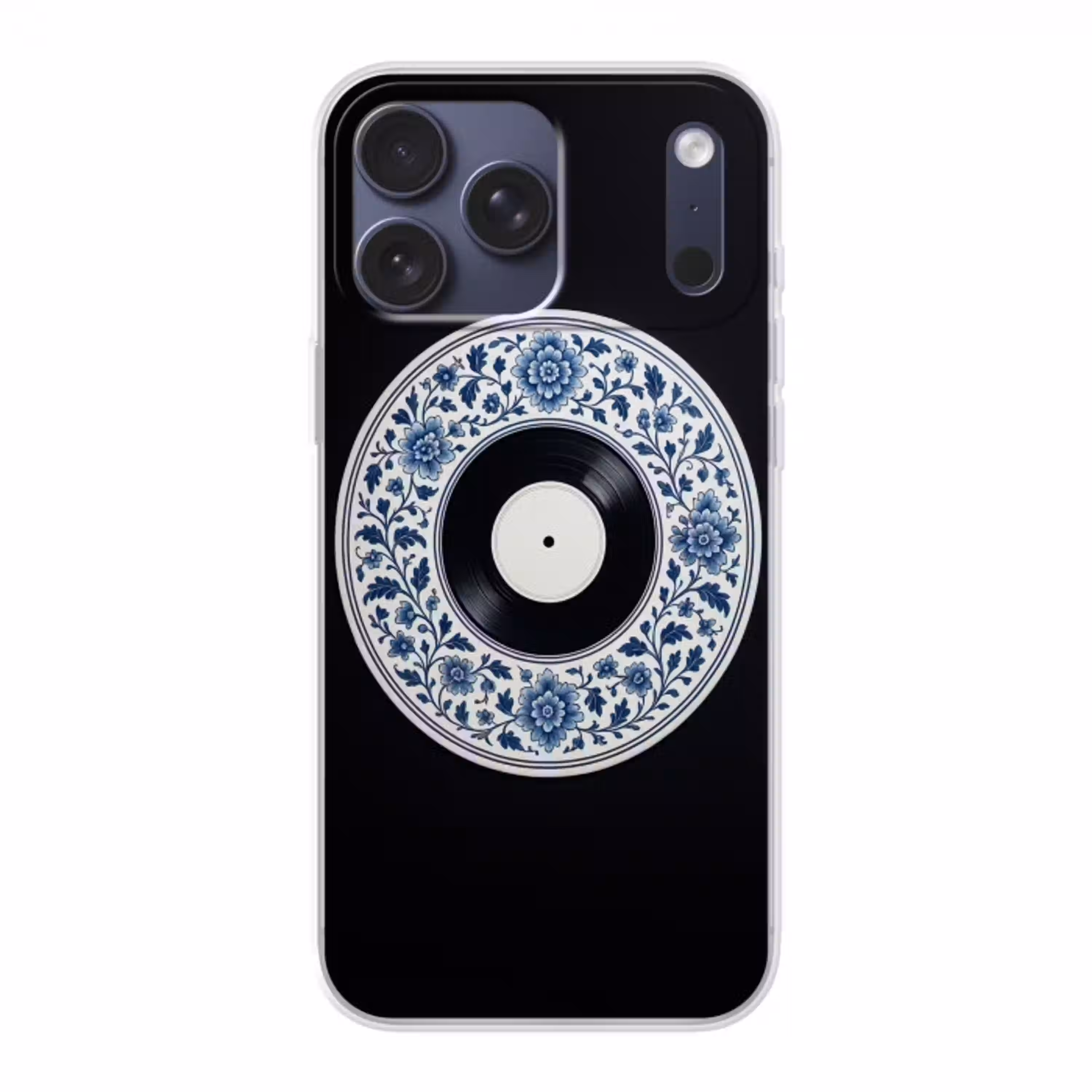 Vinyl - LP - Delfts Blauw - Muziek Telefoonhoesje iPhone 17 Pro Max klein -3d