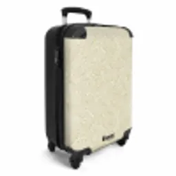 Geometrisch - Lijnen - Groen NBS - Handbagage koffer - Volwassenen Unisex middel -productfoto_3d