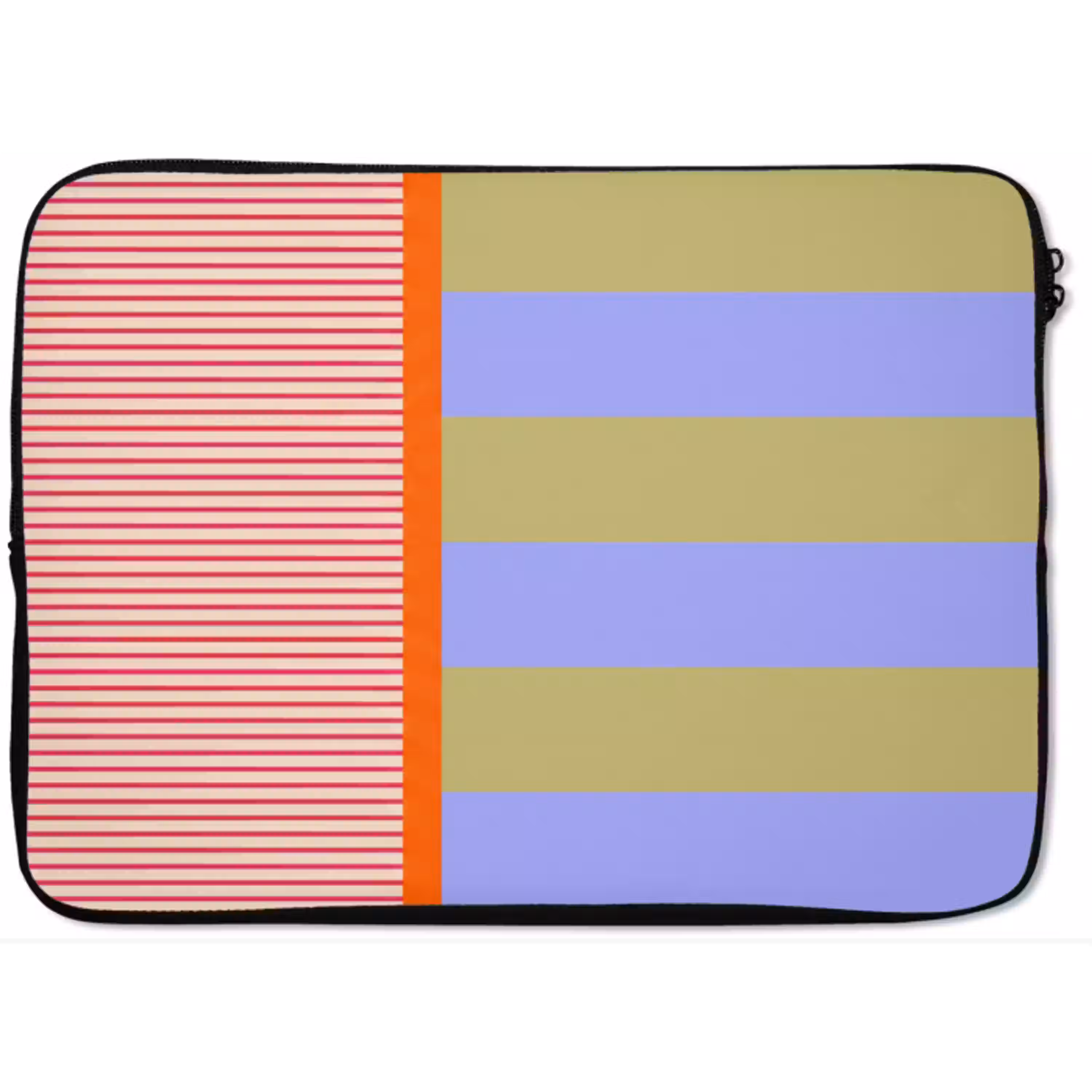 Abstract - Geometrie - Strepen - Blokken - Rood laptophoes neopreen klein -zkaufland3dotto