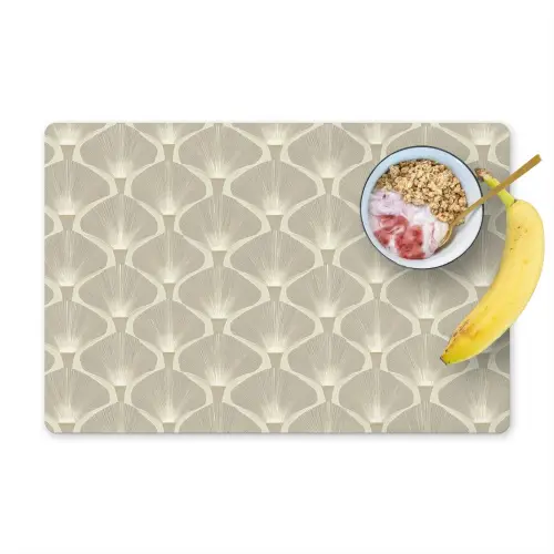 Paneel - Ginkgo - Zand Placemat vinyl groot 368 -zzzproduct_Kitchenyeah-website