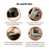 Schilderij - Figuren - Zwart - Abstract Inductie beschermer vinyl 3mm klein -zzzzzzz-td-werking