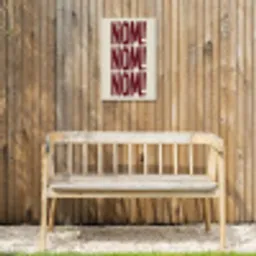 Rood - Vintage - Decoratie - Japandi Tuinposter op houten frame 2 cm dik klein -sfeer4